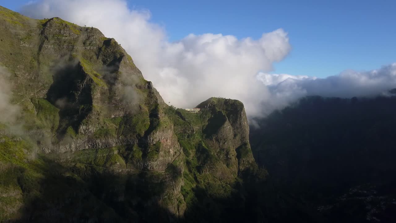 Premium stock video - Madeira, portugal - white cottony clouds at the ...