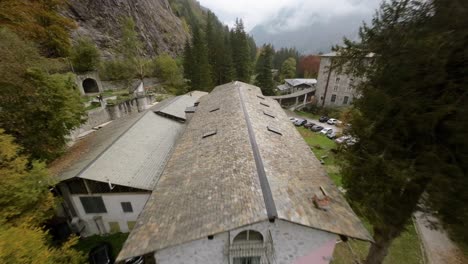 FPV-drone-view-of-Mello-town-in-Northern-Italy