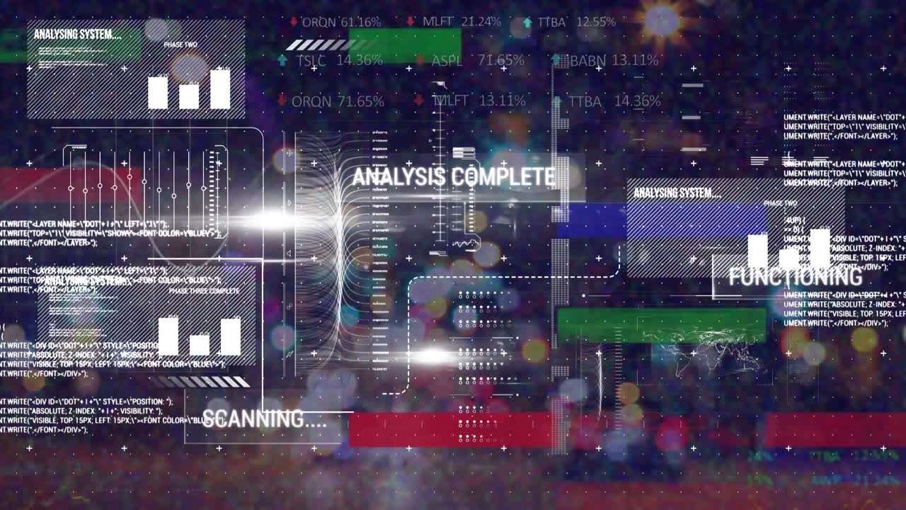 Animasjon av statistikk og databehandling over utydelige lys