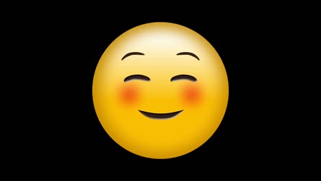 Digital-generated-video-of-smiley-emoji-