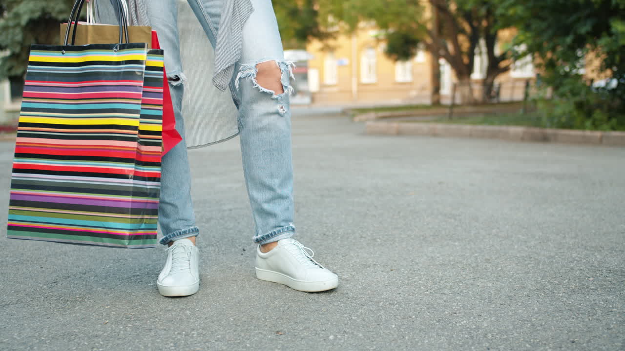 Woman Shopping on the Street