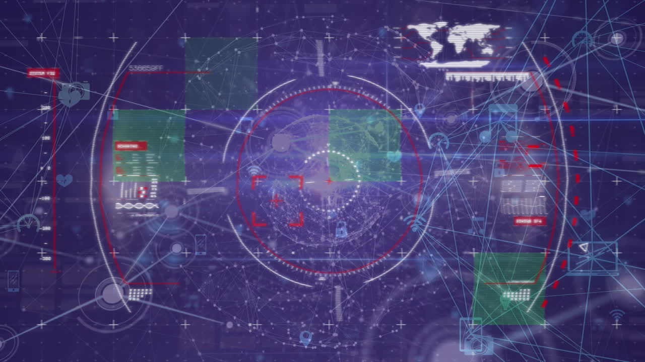 네트워크 연결을 통해 데이터 처리를 하는 범위 스캔의 애니메이션