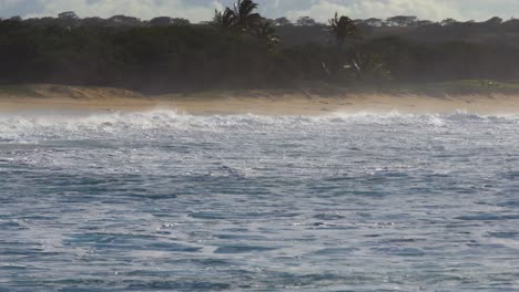 Olas-Azules-Llegan-A-La-Costa-De-Hawái-Y-Rompen-En-La-Orilla-9