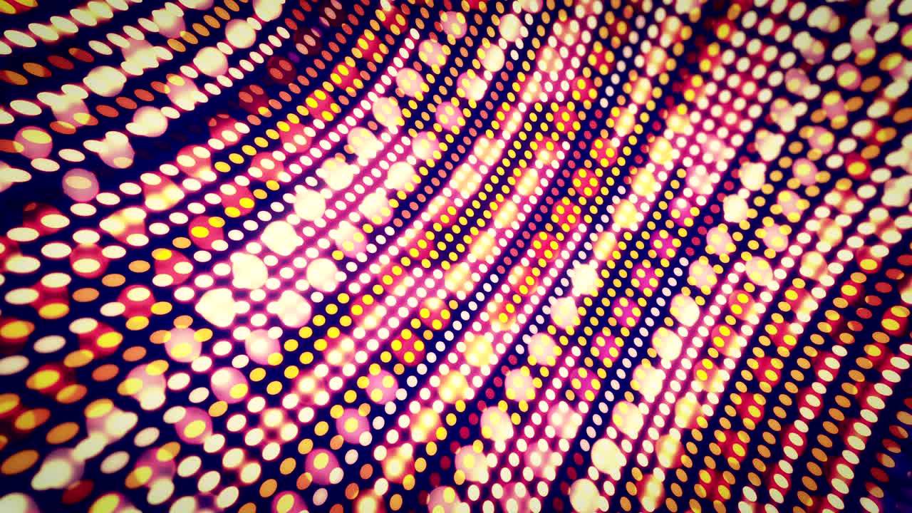 Seamless dots pattern. Loop abstract halftone motion background.