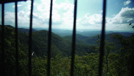 Malerischer-Blick-Auf-Die-Naturlandschaft-Vom-Mount-Glorious-In-Der-Region-Moreton-Bay,-Queensland,-Seitlich-Erschossen