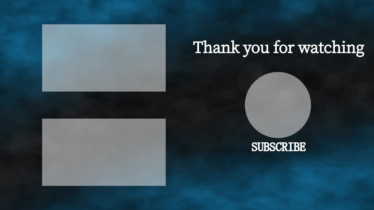 스모크 cg 엔드 카드 엔딩 스크린 모션 그래픽