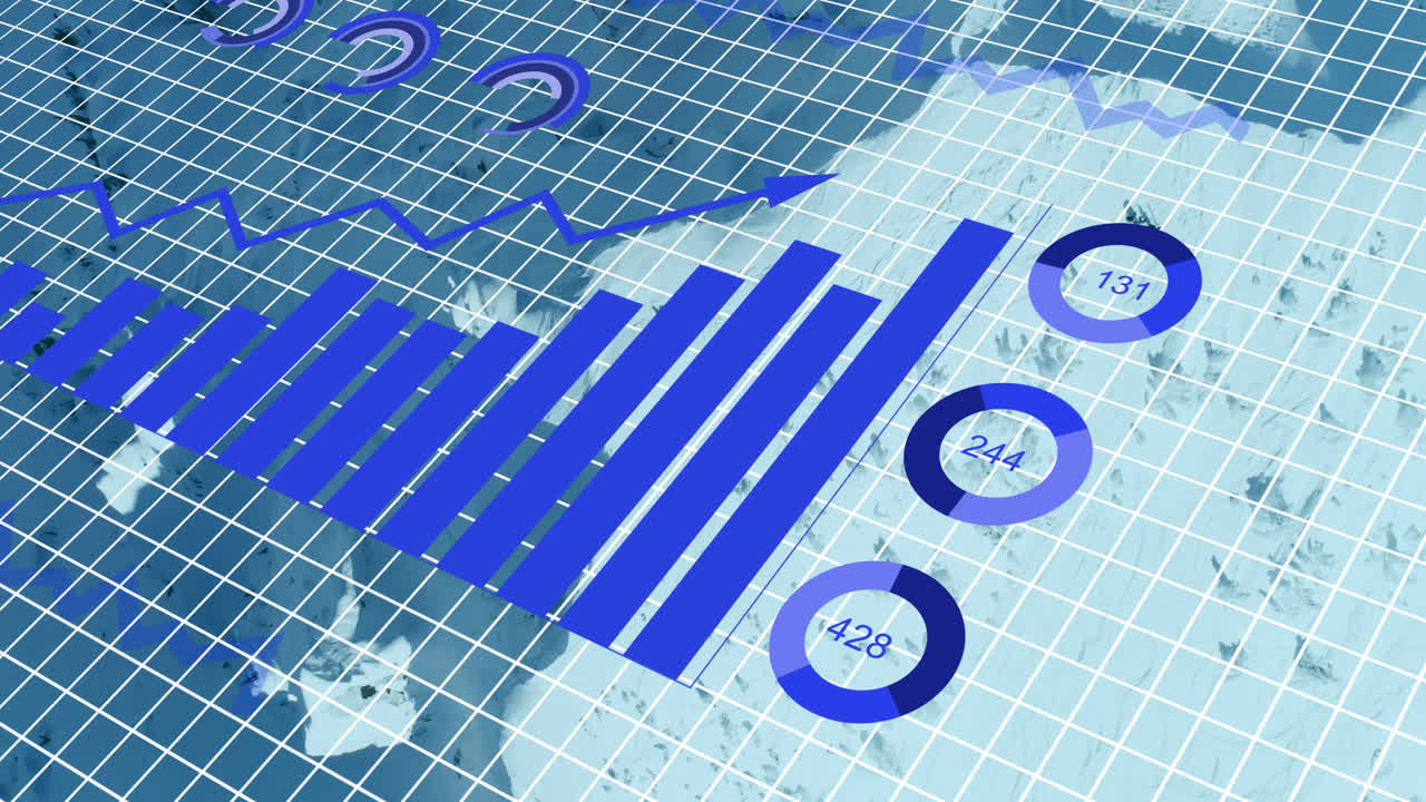 그리드와 지도를 통해 금융 데이터 처리의 애니메이션