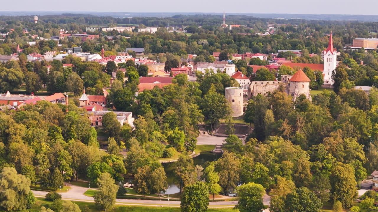 Cesis Is A Charming, Fairytale Like Village In Latvia Centered Around A 13th Century Medieval Castle And A Famous Orthodox Church.The Historic Village Is Surrounded By The Most Picturesque Setting.