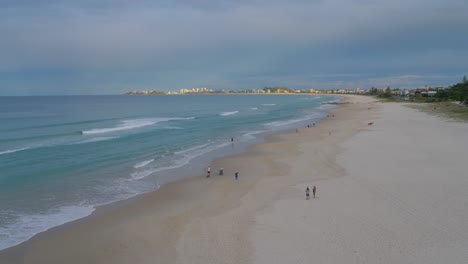 perfect sunset walks on the currumbin beach - gold coast qld australia