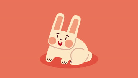 cute rabbit animal rodent animation