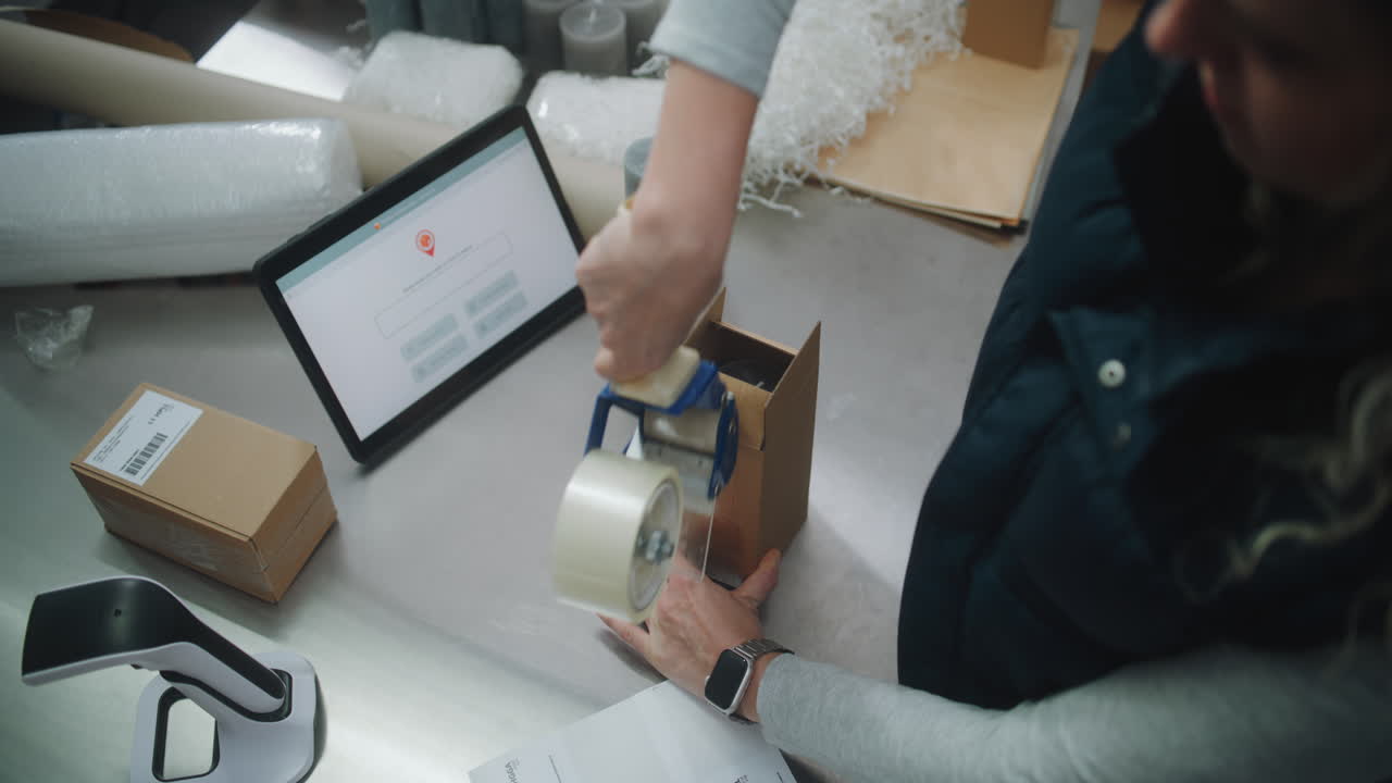 procesamiento y envasado de pedidos en un almacén