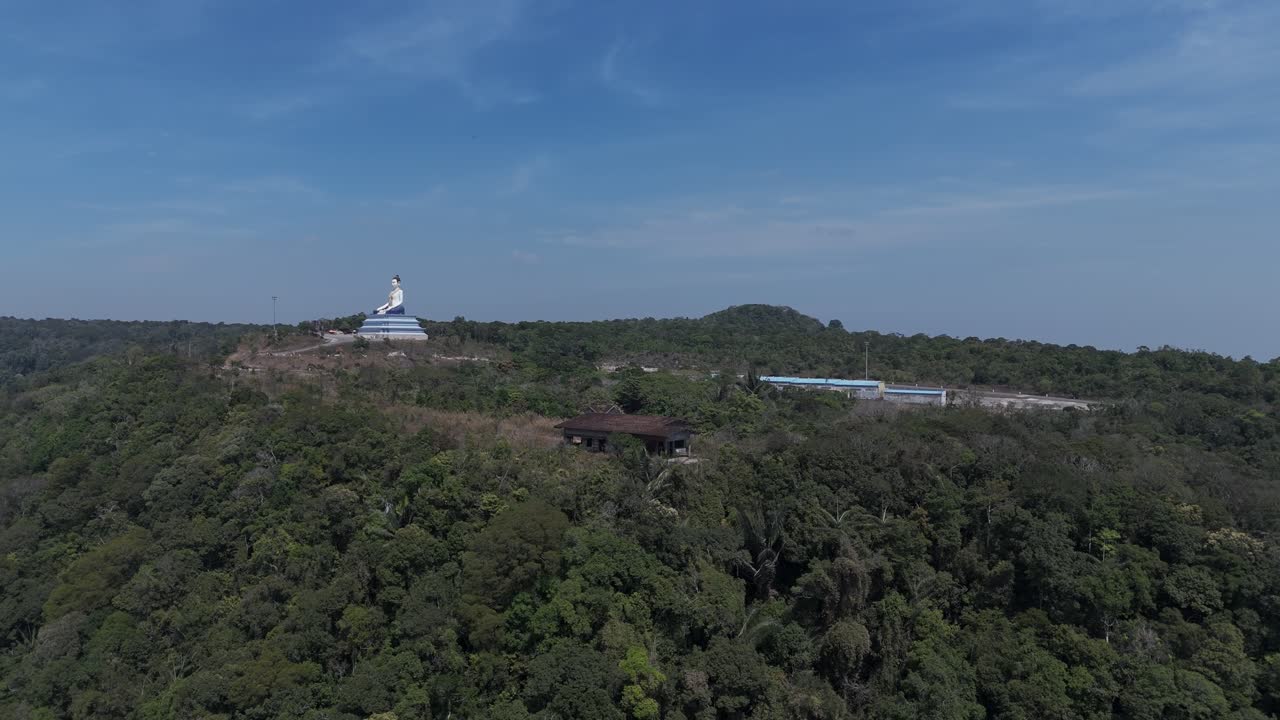 Buddha statue on a hill