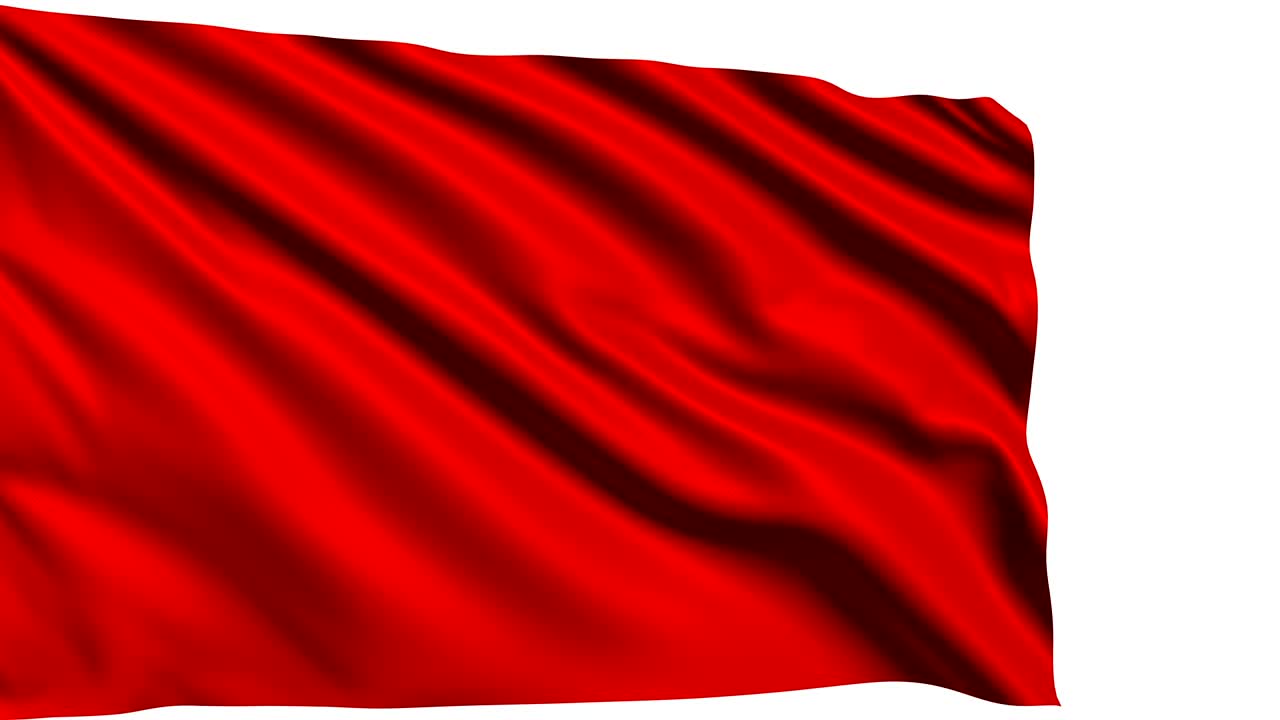 Bandiera rossa (in loop, con canale alfa)