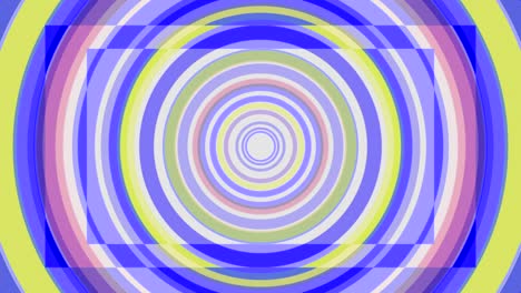 fondo espiral hipnótico animado de colores. bucle sin costuras. círculos en forma de arco iris colores rotación de bucle sin cuerdas fondo de animación