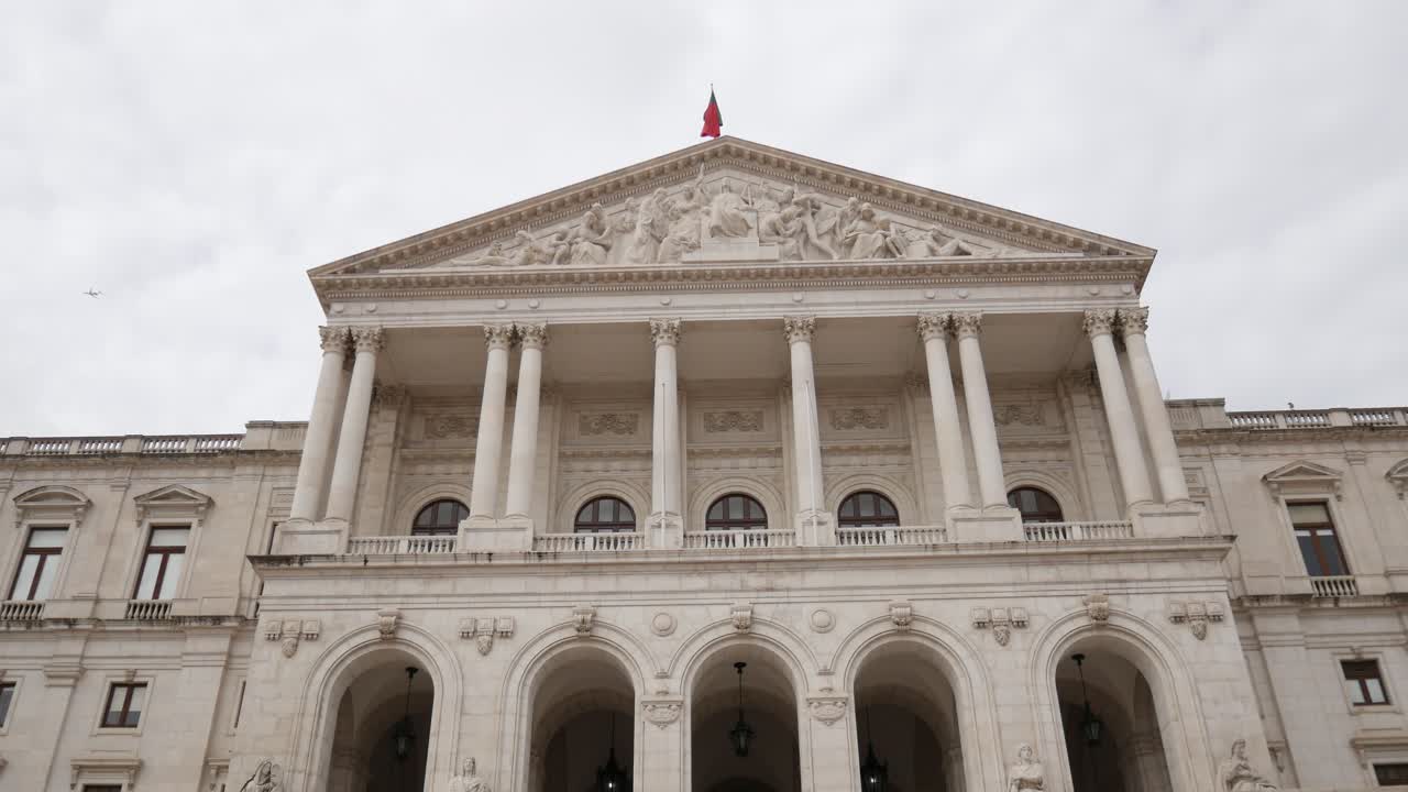 The Portuguese Parliament Building in Lisbon