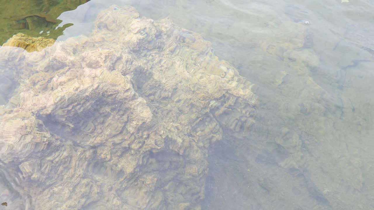 은 물 속 의 바위 들 의 수중 모습