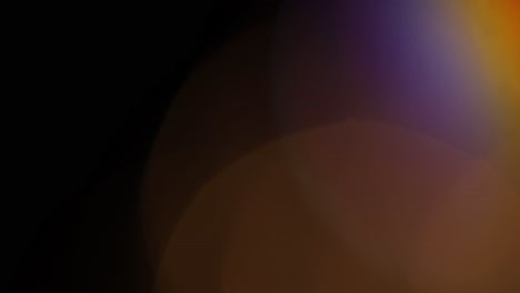 la luz multicolor filtra imágenes de 4k en fondo negro, estilizando el video, las transiciones, el efecto bokeh.