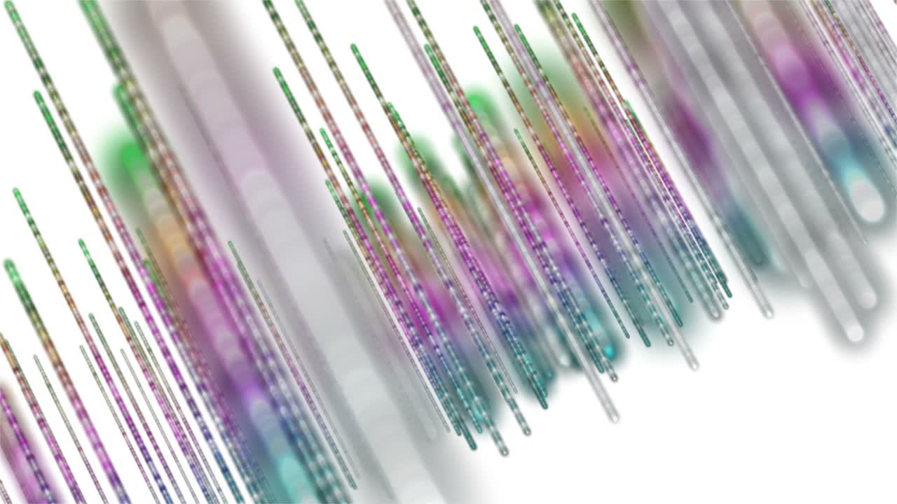 느린 동작에서 줄무 객체와 환상적인 애니메이션, 4096x2304 루프 4k