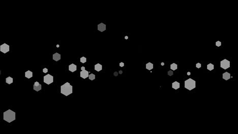 Hexagon-shapes-against-black-background