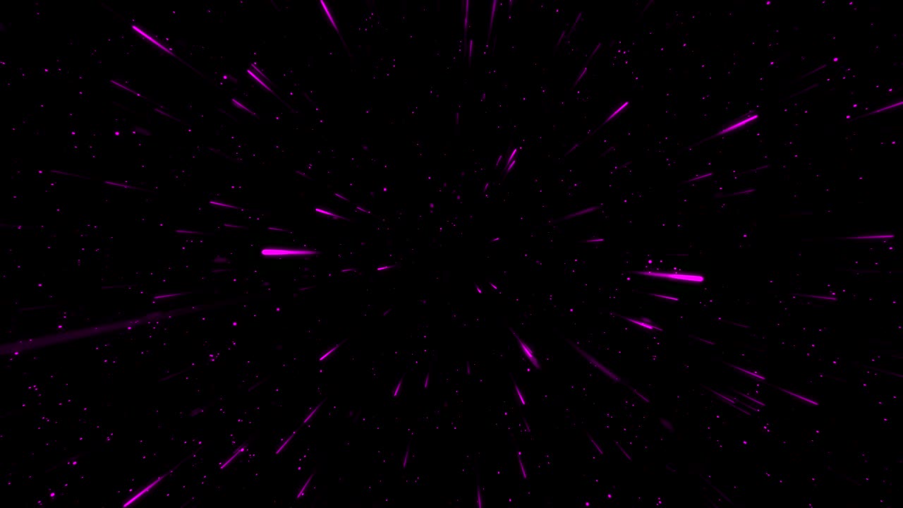 volando a través del espacio en un viaje interestelar rosado. bucle