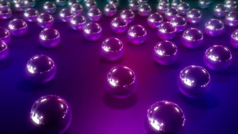 colored glass spheres background loop