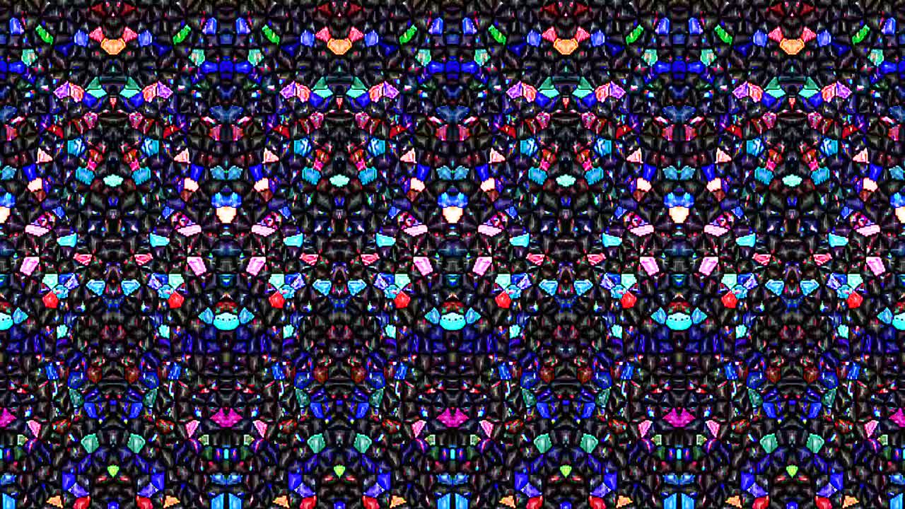 shining bright lines set blue wave motion, colorful, on black background