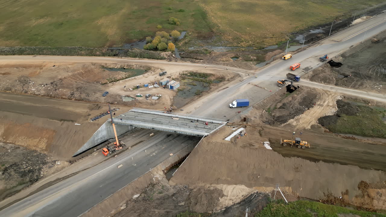 Highway Bridge Under Construction