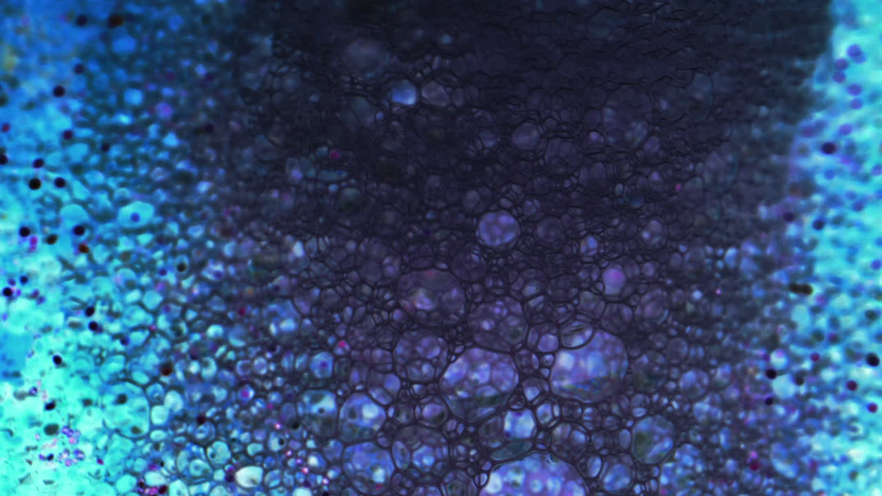 Close-up of colorful soap bubbles