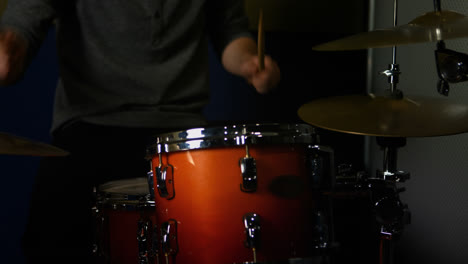 man playing a drums