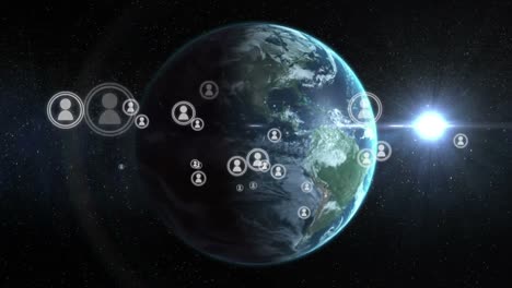 conexión global en las redes sociales