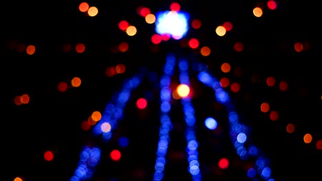 abstract christmas background with defocused lights