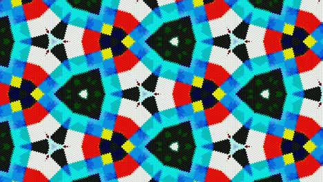 colorful kaleidoscope moving in synchronicity - animation