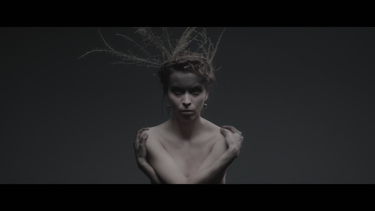 A woman dressed as mother nature