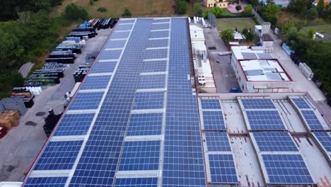 Roof-of-a-shed-covered-with-photovoltaic-cells-to-generate-electricity-with-the-sun