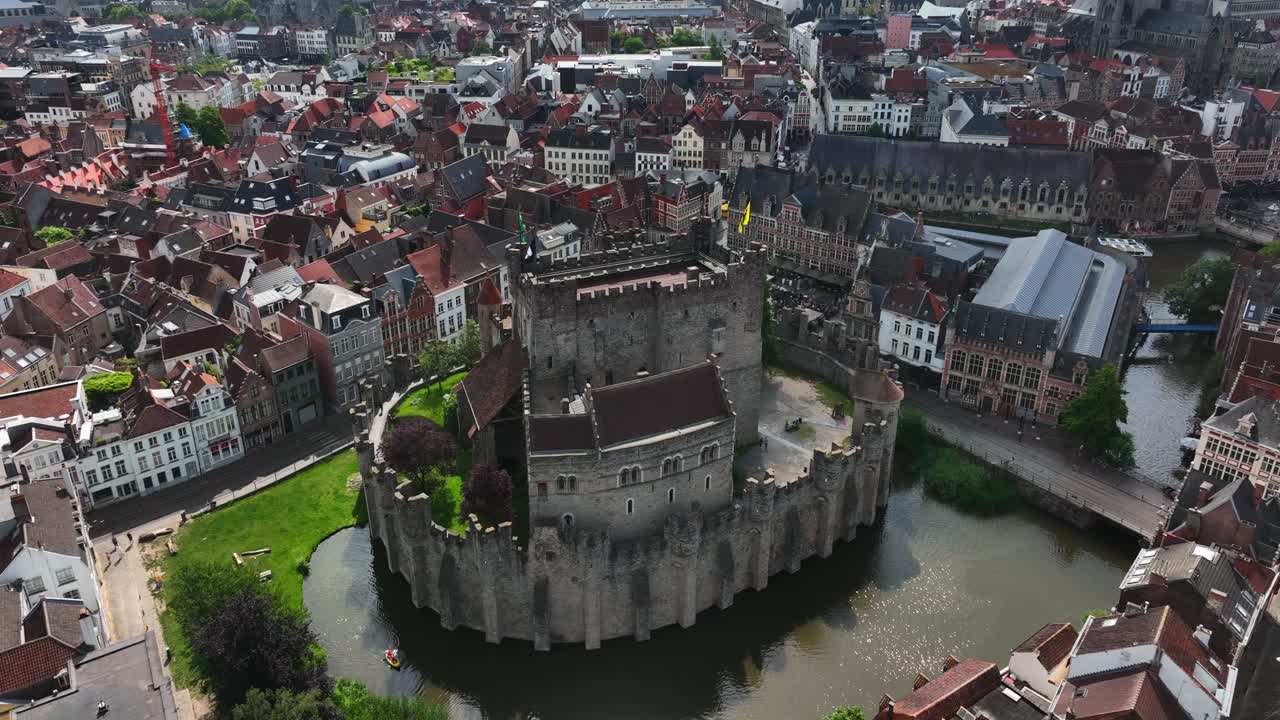 Castello di Gravensteen, Fiandre Orientali, Gand, Regione Fiamminga, Belgio, Giugno 2022