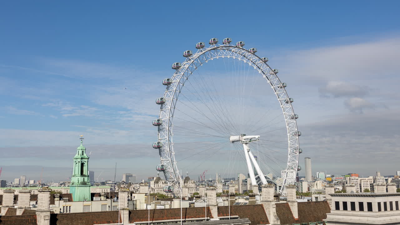 런던 아이와 스카이라인, 런던, 영국