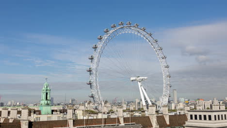 london eye and skyline, london, england