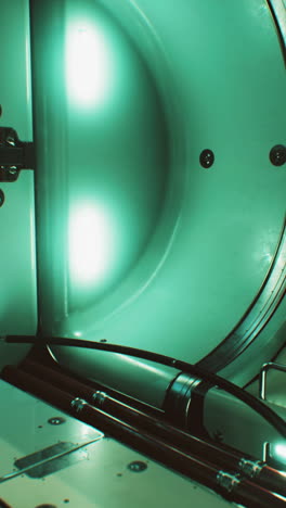 el interior de la nave espacial de ciencia ficción
