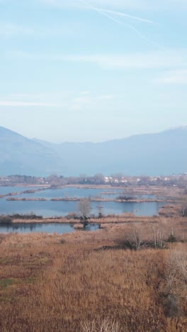 Scenic Lake Landscape with Mountains