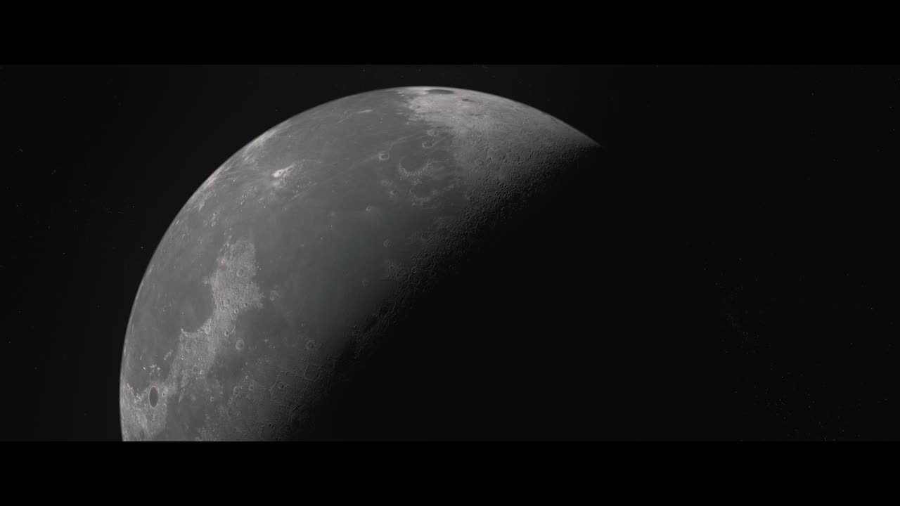 Moon viewed from space