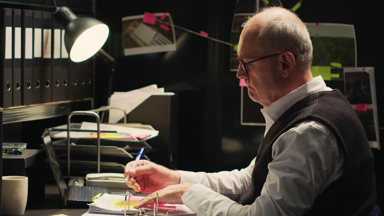 Man working at desk in office