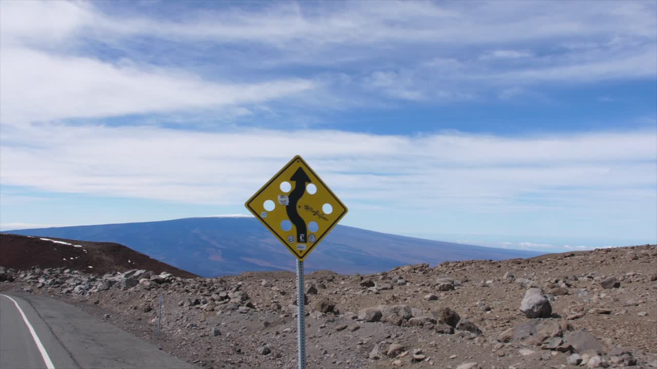 vista de mauna loa desde mauna kea en la isla grande de hawai