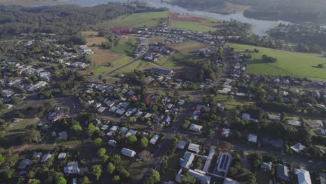 houses in yungaburra town on lake tinaroo in atherton tablelands, queensland, australia