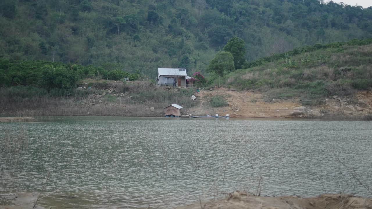 Rural Landscape with House by Lake
