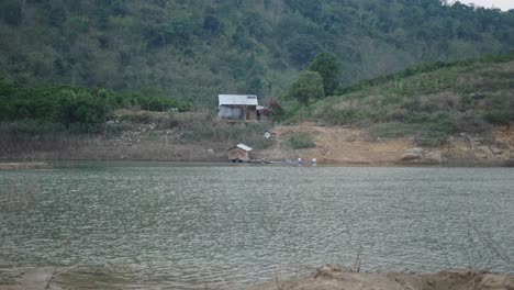 Rural Landscape with House by Lake
