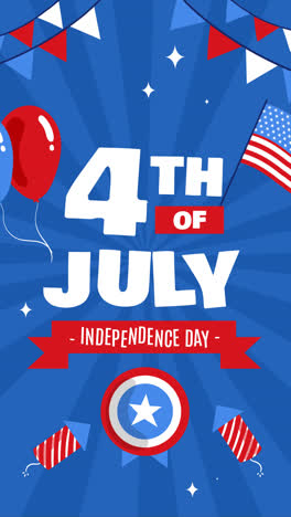 Motion-Graphic-of-Hand-drawn-4th-of-july---independence-day-illustration