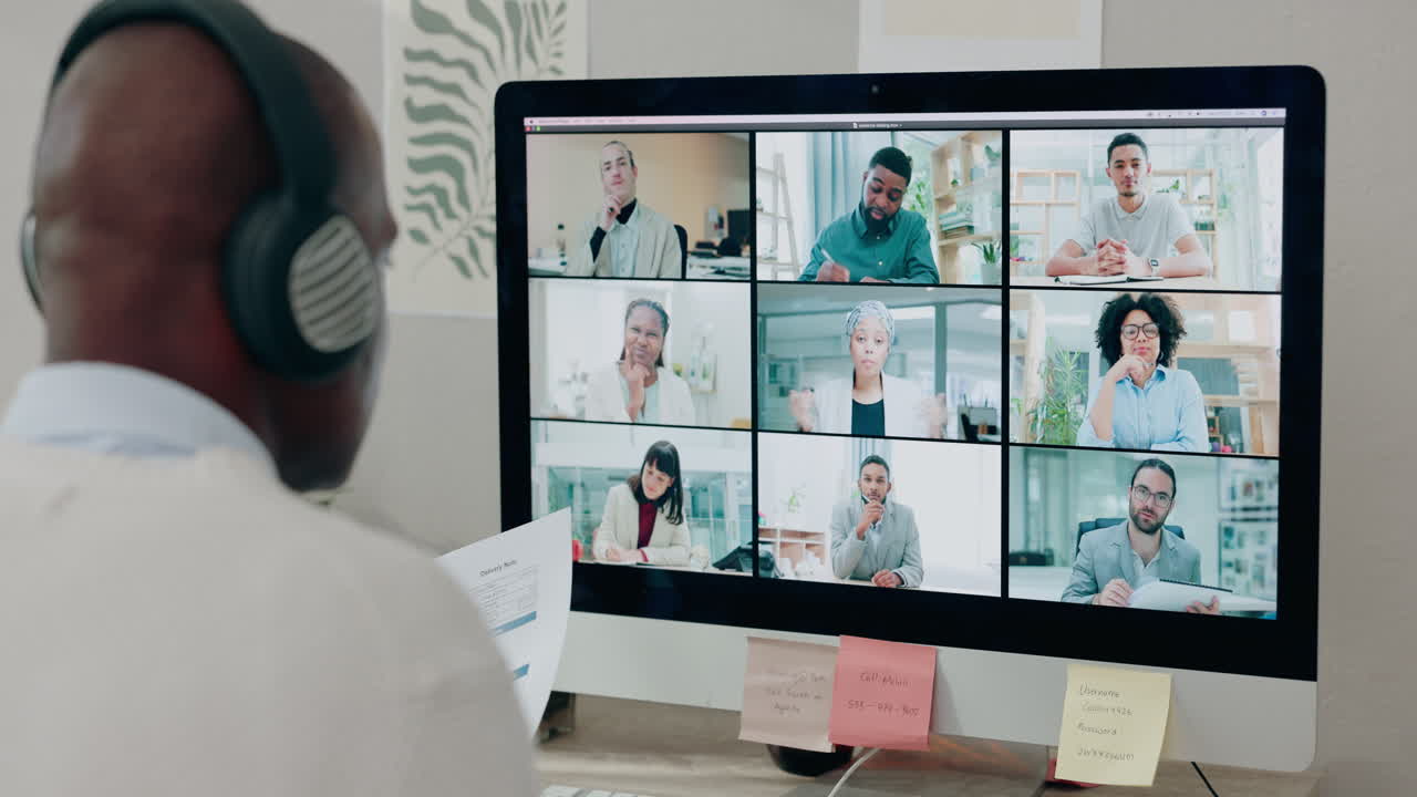 Business people, online meeting