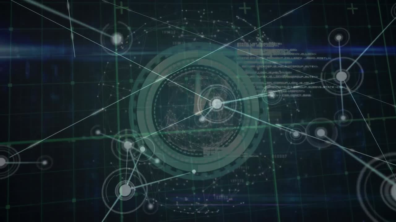 animación de la red de conexiones a través del procesamiento de datos