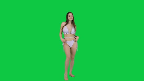 Attractive-Caucasian-model-posing-in-front-of-a-green-screen