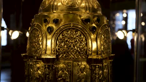 ornate gold-plated religious artifact